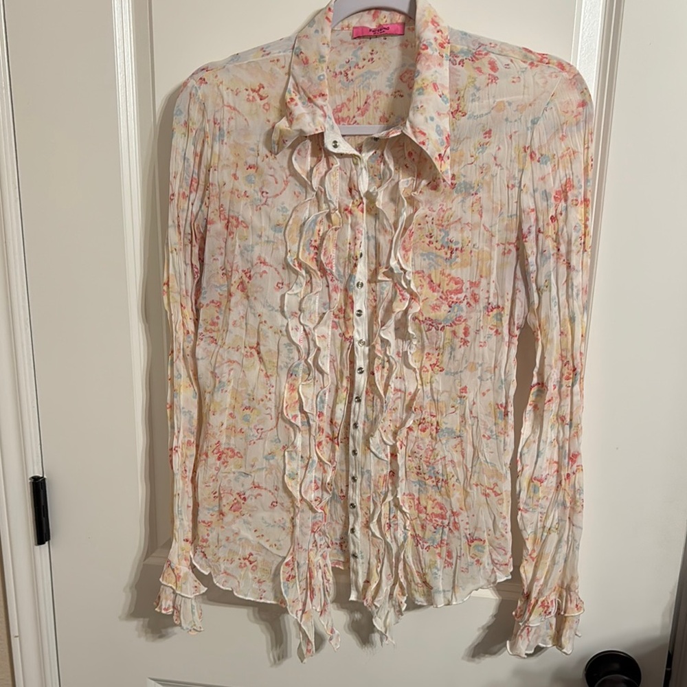 Floral Ruffle Blouse